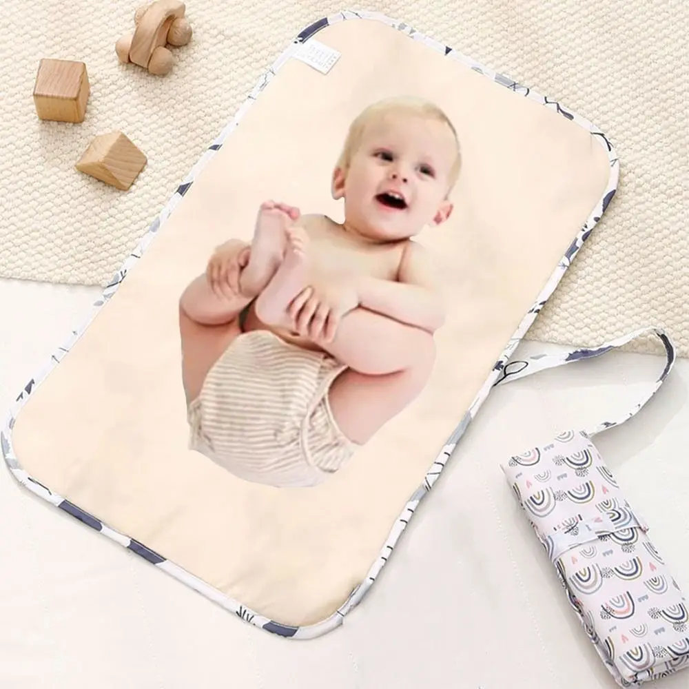 

Foldable Baby Changing Mat Waterproof Portable Newborn Diaper Changer Quick Change Lightweight Diaper Changing Pad Infants