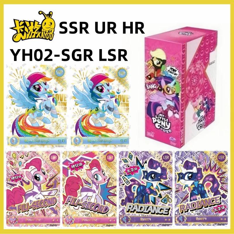 

KAYOU Genuine NEW My Little Pony Card Box Anime Movie Figures Pack Princess Girl Collection SGR LSR SSR Card Children Toys Gifts