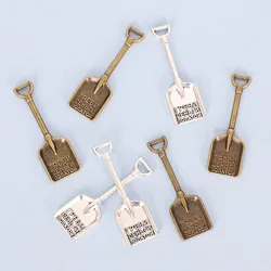 2pcs Dollhouse Alloy Shovel Shovel Mini Tools Miniature Simulation Model Ornaments Decoration Home Decor Doll Accessories Crafts