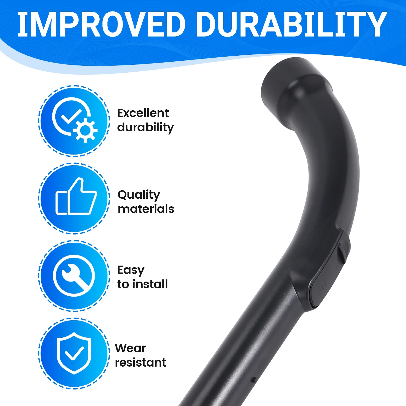 A23T Vacuum Cleaner Handle Replacement, Hose End Tube 35mm/47mm, Universal Vacuum Attachments for C1 C2 C3 S Series