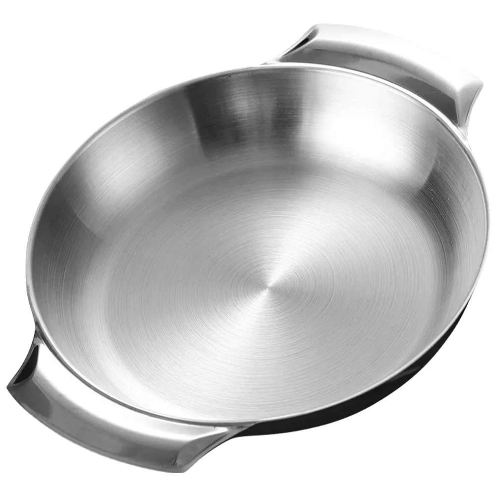 Stainless Steel Seafood Pot Vegetable Pan for Kitchen Accessory Household Wear Resistant Fry Hot