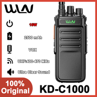 1/2PCS WLN Walkie Talkie KD-C1000 10W High Power UHF 400-470MHz VOX Long Range Powerful Portable Two Way Radio For Hunting C1000