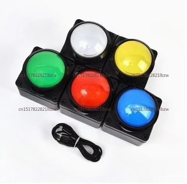 100MM USB Custom Button Remote Control Buzzer Switch Lottery Computer Mouse Shortcut Keyboard 2m