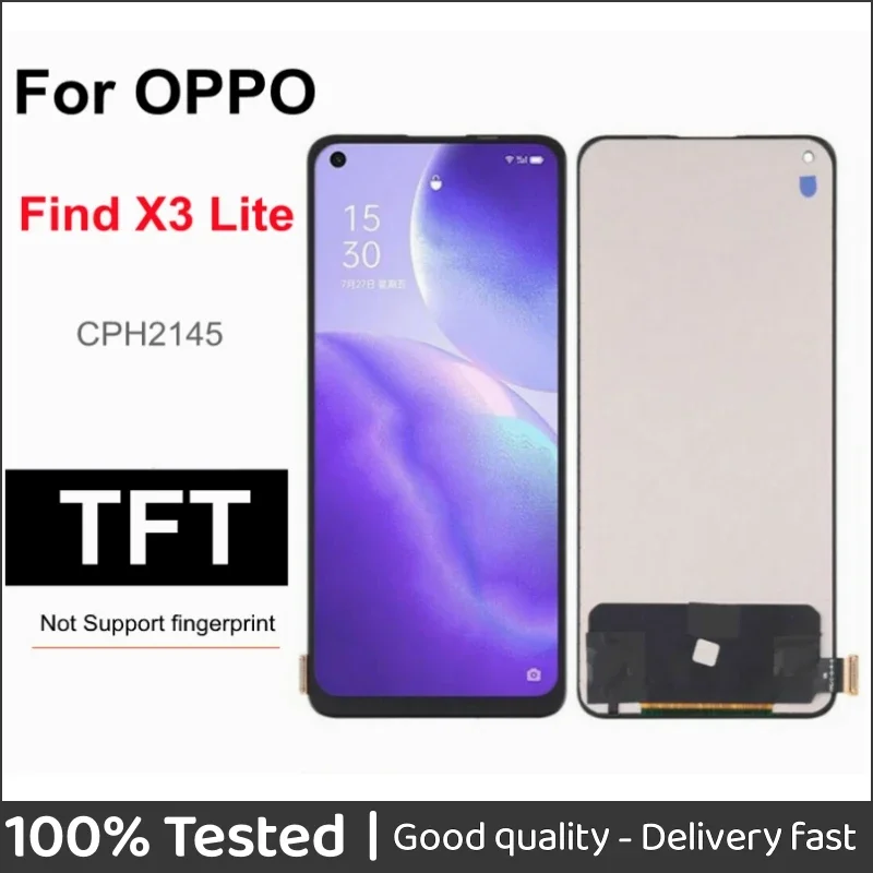 

6.43" TFT For OPPO Find X3 Lite LCD Display Touch Panel Glass Screen Digitizer For Oppo Find X3 Lite CPH2145 display