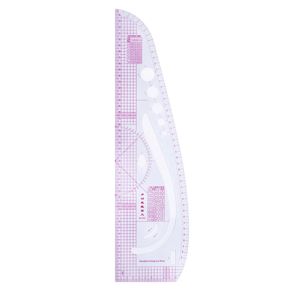 

7 Pieces Multi Function Rulers Set Clear Durable High Accuracy Tailor Sewing Rulers Drawing Tools Curved Scale Grading