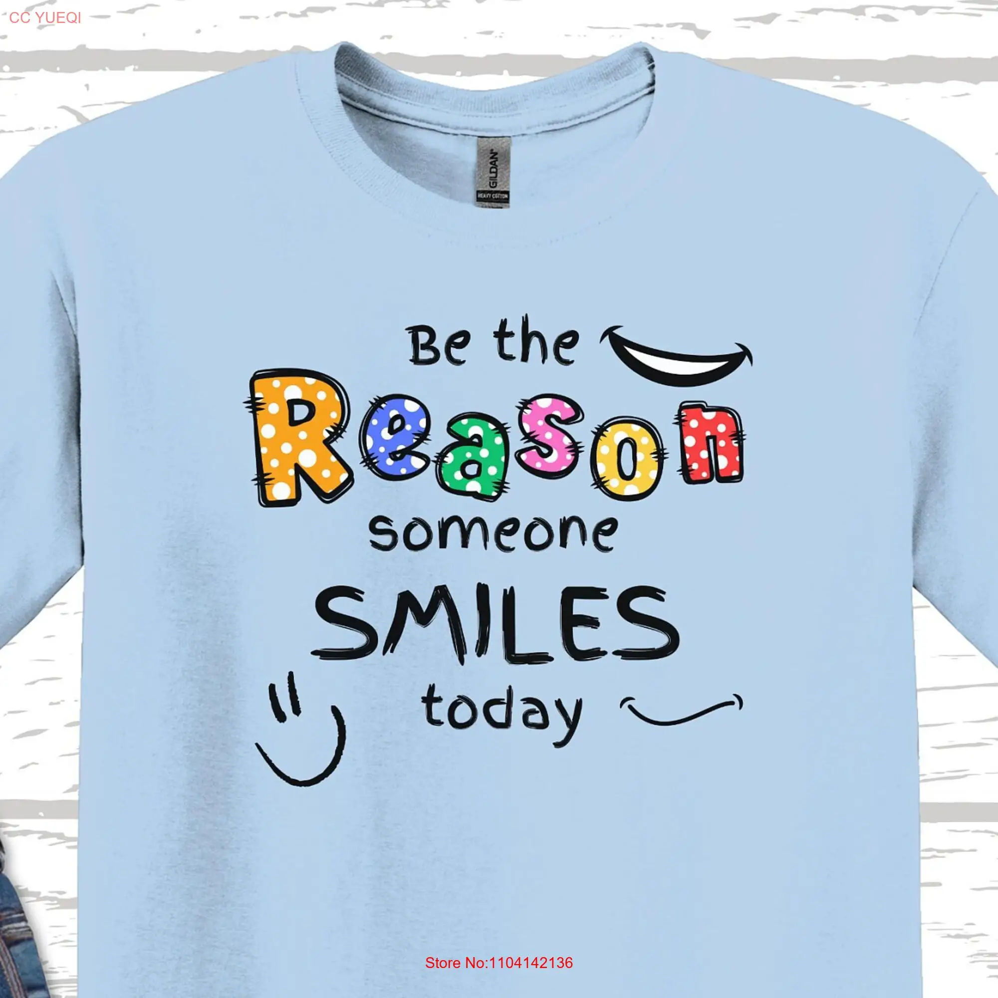 Be the Reason Someone Smiles T Shirt Kind Inclusive Mental Heath Top Kindness Matters Choose to Include Inclusion