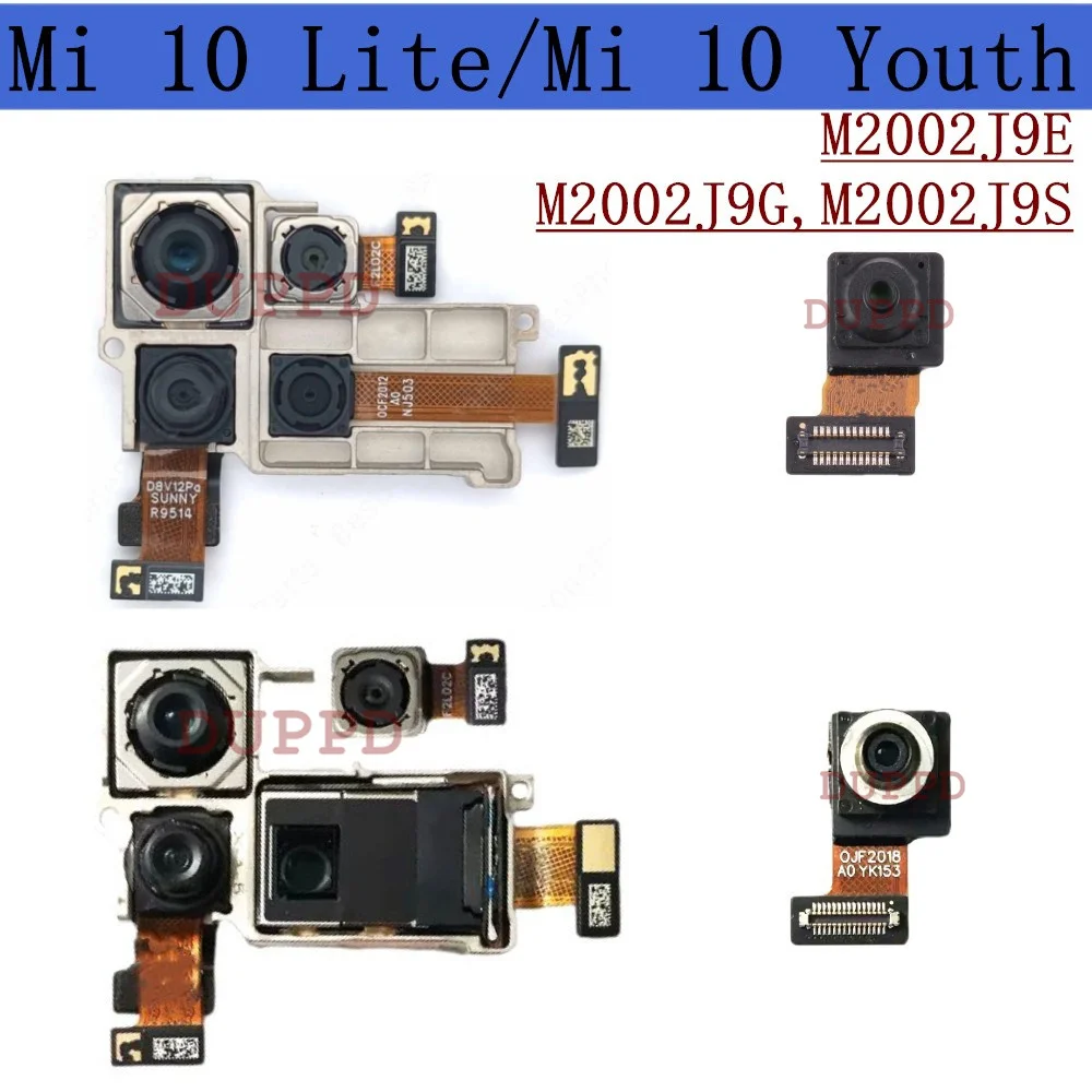 

Original Rear Camera For Xiaomi Mi 10 Mi10 Lite Youth 5G Back Main Big Front Facing Camera Module Flex Cable Spare Parts