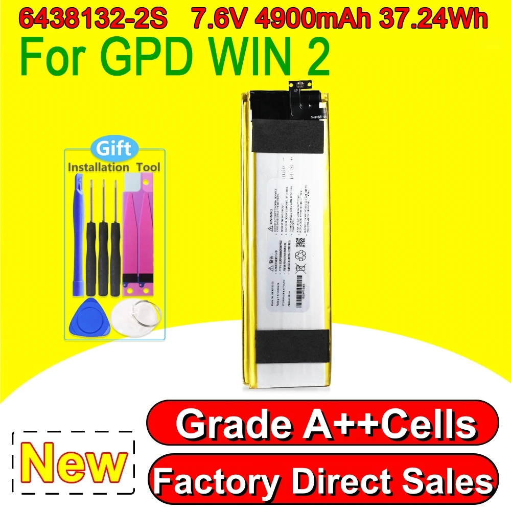 High Quality 6438132-2S Battery For GPD WIN2 WIN 1 Handheld Gaming Mini Laptop