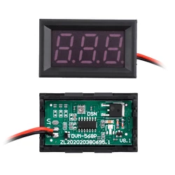 DC 5V~120V Voltmeter LED Digital Display Voltage Meter E-Bike Indicator Display Voltage Tester Red/Blue/Green/Withe