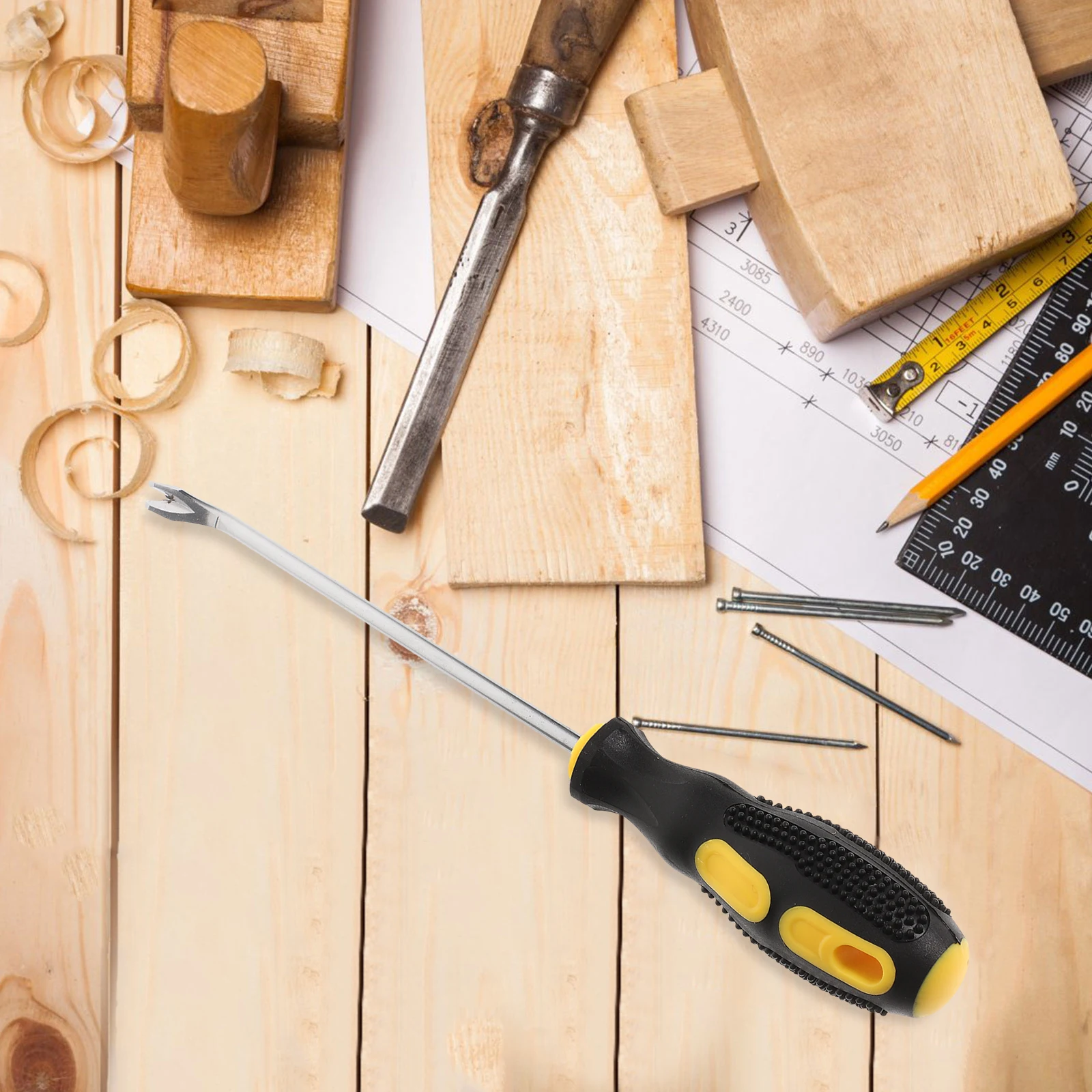 Ultra Sharp Steel Upholstery Staple Remover Tool Nail Puller Pry for Carpets Floors Roofing Manual Extraction Handheld Paver