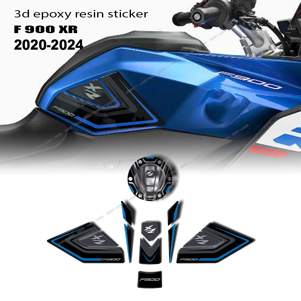 For F 900 XR 2020-2023 3D Sticker F900XR Motorcycle Accessories Tank Pad Sticker Knee Guard Protection Kit 2021 2022