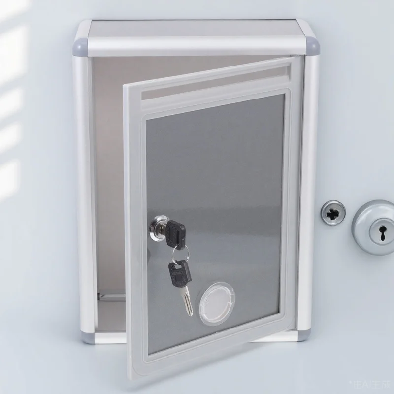 

Metal Letter Box Suggestion Box Lockable Hanging Storage Holder Large Mailbox for Office School Use Office Supplies