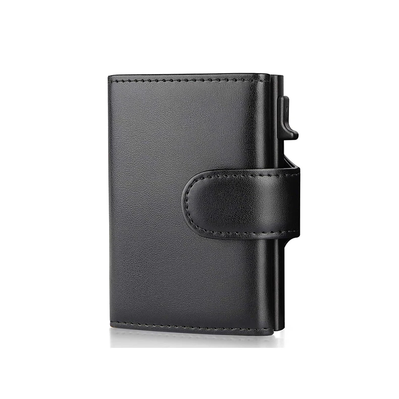 Portafoglio Uomo Magnetico Ultrasottile In Pelle – RFID Block, Portamonete E 8 Scomparti Carte – Smart Wallet Minimal - 2
