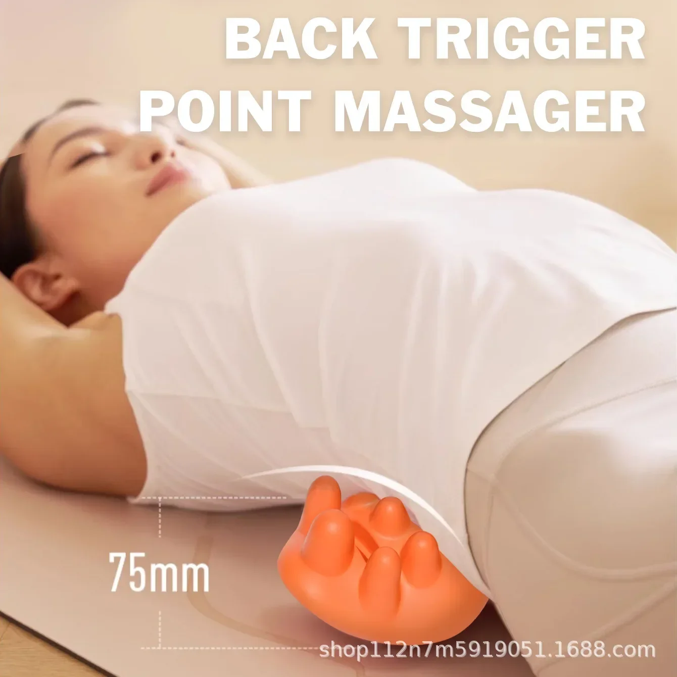 

New Lumbar Traction Neck Massager Cushion Relieve Back Pain Shoulder Relaxation Finger Pressure Cervical Spine Massage Pad
