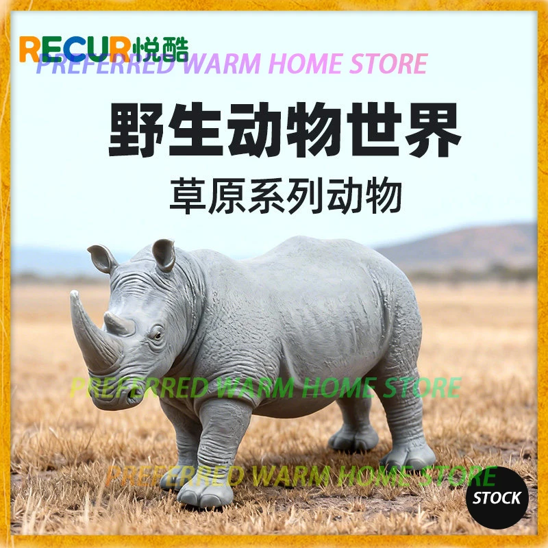 

In Stock RECUR Rhinoceros Rhinocerotidae Model Toys Wild animal model toy