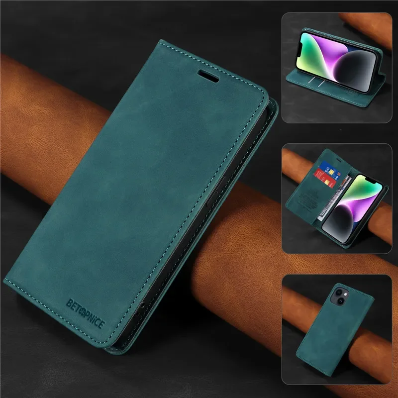 Anti-thef Phone Case For Huawei Honor 200 Pro 90 Smart 70 50 Honor90 Honor200 Lite Wallet Flip Card Holder Coque Leather Cover
