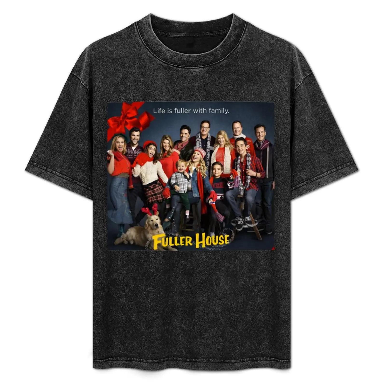 

Women My Favorite Fuller House Cast Christmas Holidaysfans Retro Vintage T-Shirt Relaxed Casual Short Sleeve Tee