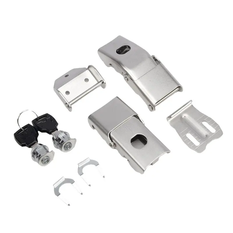 A80X-Luggage Case For Motorcycle Fastener Trunk Tail Box Screw Key Lock Support Motorbike Frame Mount Bracket Accessory