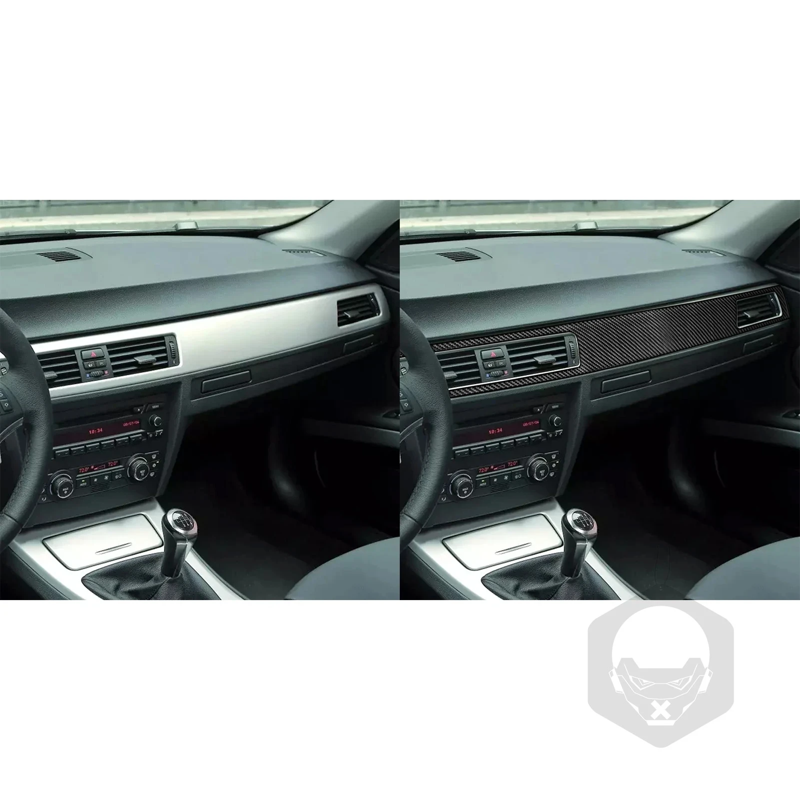 Für BMW 3er E90 2010-2015 Kohle faser Center Dash Luft auslass Anzüge Zier abdeckung Auto Interieur Zubehör Dekoration Aufkleber