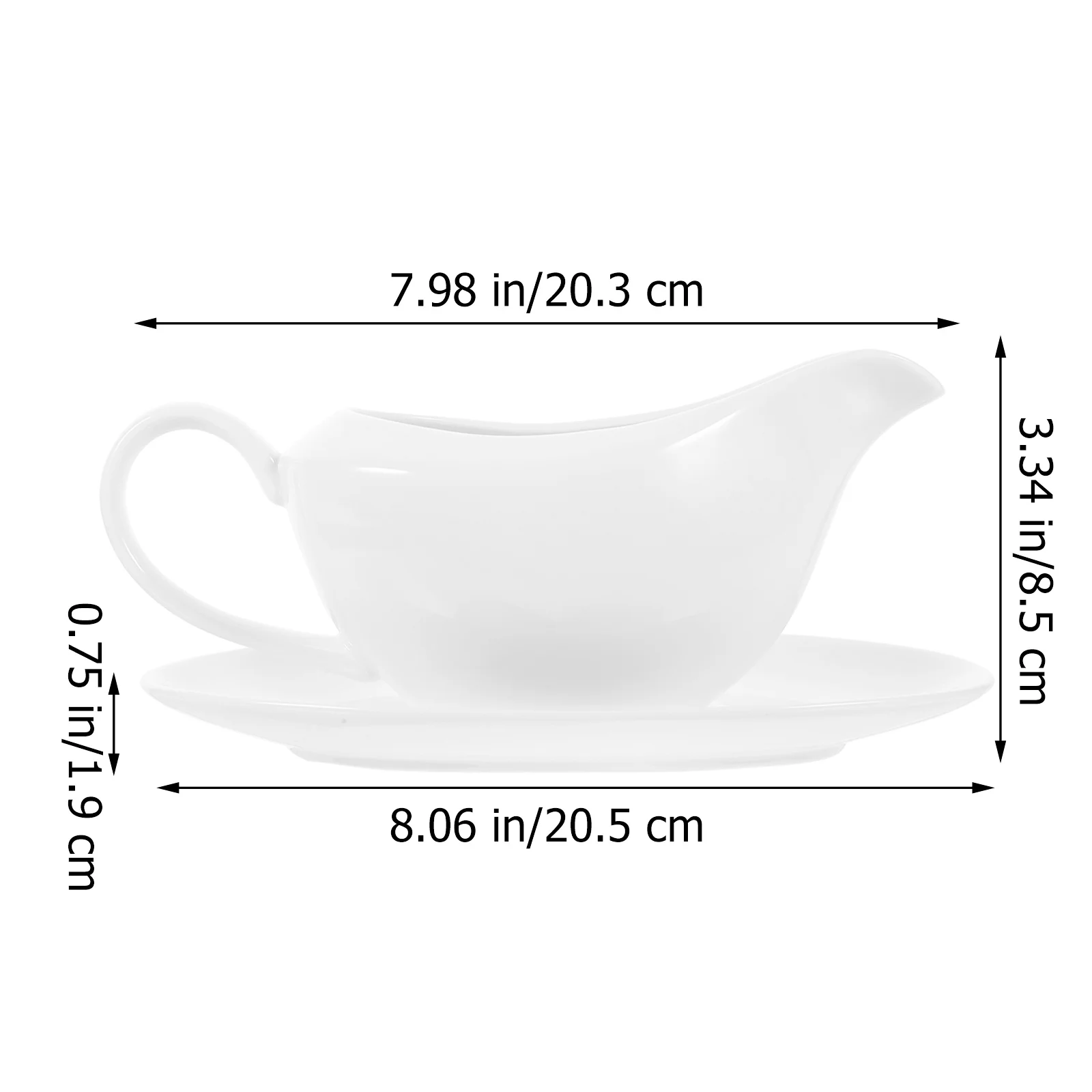 

1Set Ceramic Sauce Serving Dish European Style Large Capacity Non Slip Steak Sauce Bowl for Restaurant Home Gravy Serving