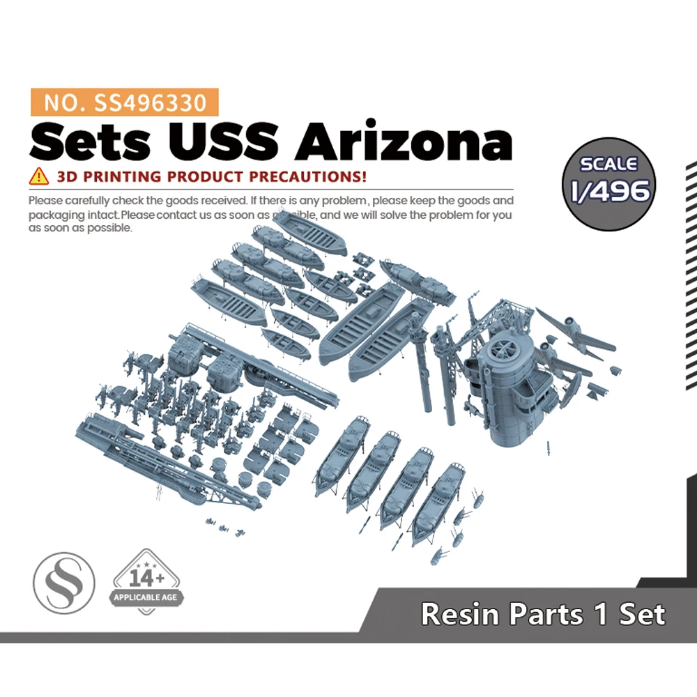 

SSMODEL SS496330 1/496 Model Upgrade Sets USS Arizona