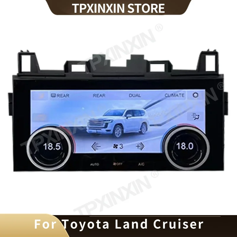 Car LCD Original Factory Style AC Board For Toyota Land Cruiser 2016-2021 Air Conditioning Panel Touch Screen Car Accessories