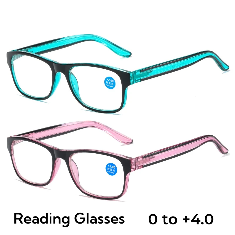 

Personalized Anti Blue Light Presbyopia Glasses Vintage Ultra Light Men Far Sight Glasses Retro Square Women Reading Glasses