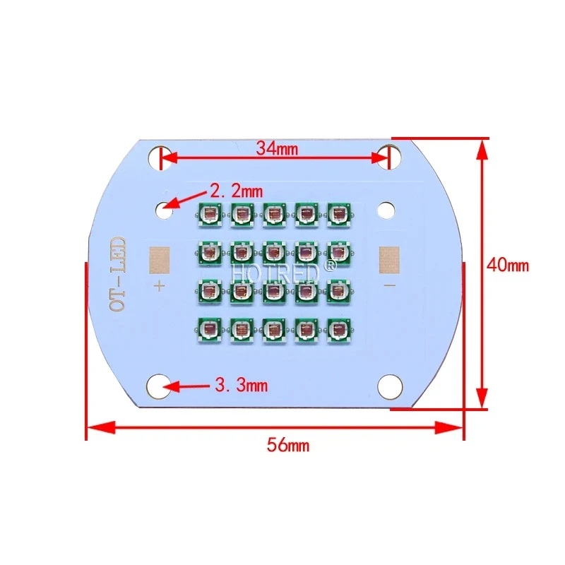 3W 30W 60W  450nm 660nm Plant Grow LED light  Epileds Led Emitter Light  660nm deep red 450NM Royal Blue for indoor garden plant