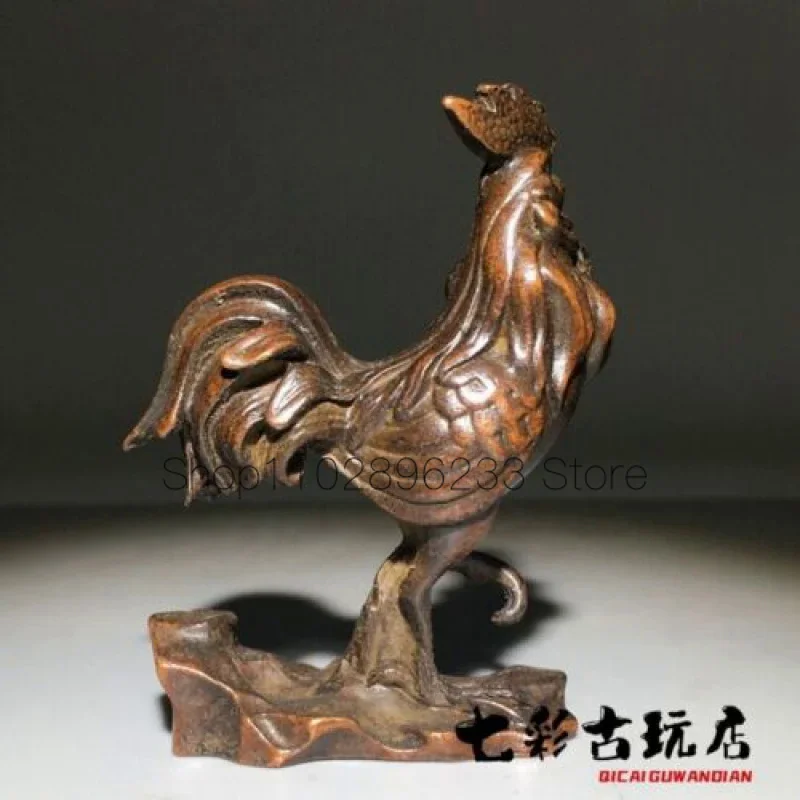 Imagem -03 - Bronze Chinês Handcarved Vaca Estátua Estátua Velha Velha Rara Decoração de Mesa