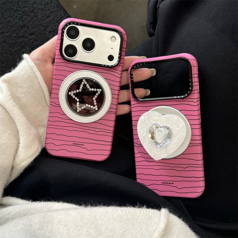 

Butter Yellow Star Print Phone Case For iPhone 17 Pro Max 16 15 14 Pro Max Translucent Shockproof Protective Cover