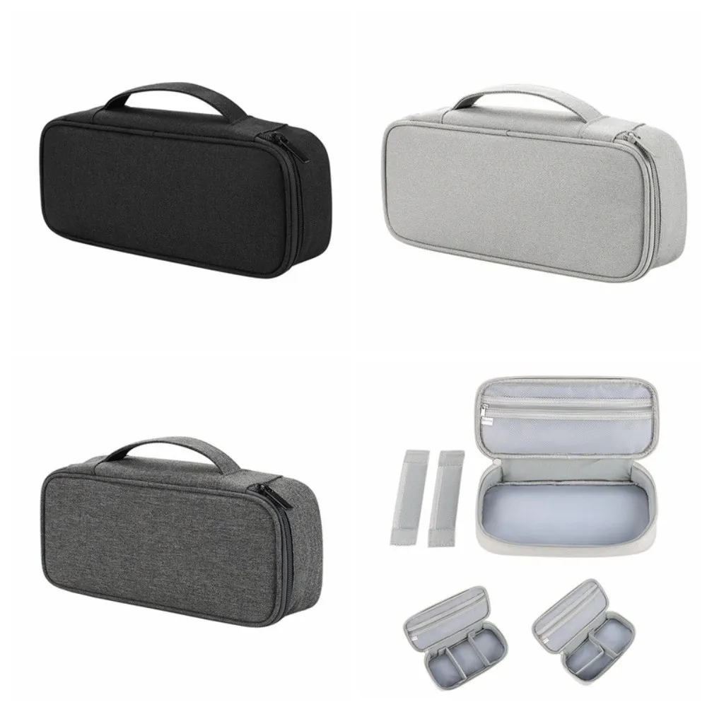 حقيبة تخزين رقمية محمولة للسفر بسعة كبيرة، حقيبة تخزين لبنك الطاقة مقاومة للغبار، منظم حقيبة شاحن كبير مقاوم للصدمات #5