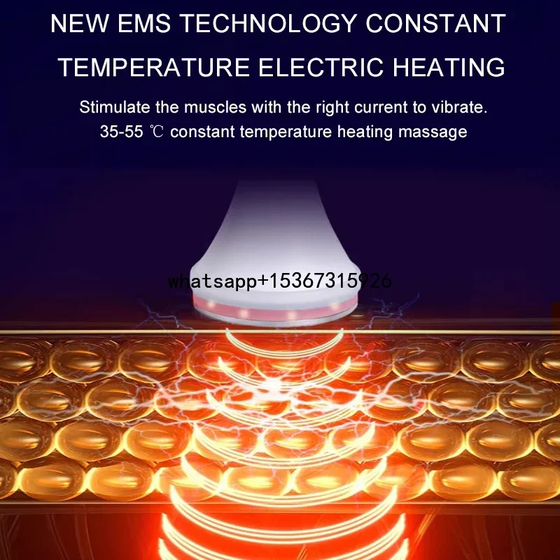 Body Massage LED Therapy With Mirror New EMS Technology Constant Temperature Heating Meridian Massager Fat Bursting Instrument