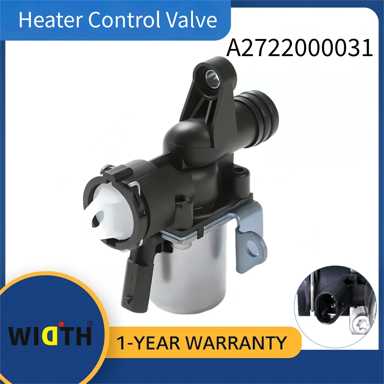 A2722000031 Heater Control Valve for Mercedes-Benz CLK280 CLK350 CLS300 CLS350 C230 C280 E300 GLK300 ML350 S300L GL550 2001-2015