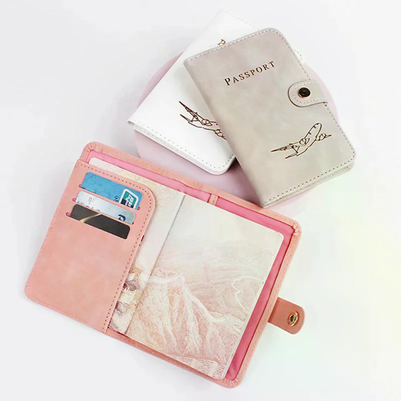 Waterproof Passport Holder Covers Case Travel PU Leather Credit Card Wallet Cute Passport Book For Women/Men Passport Cover view 3