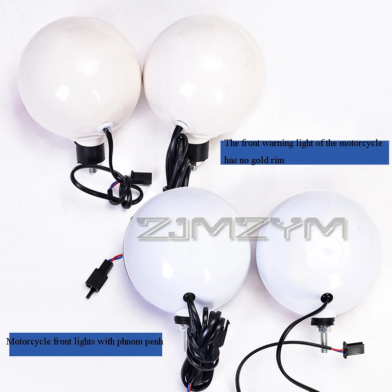 12V Strobe Police Lights LED Red Blue Beacon Patrol Motorcycle Stroboscopes Lights Round Flashing Lights Accessories Parts