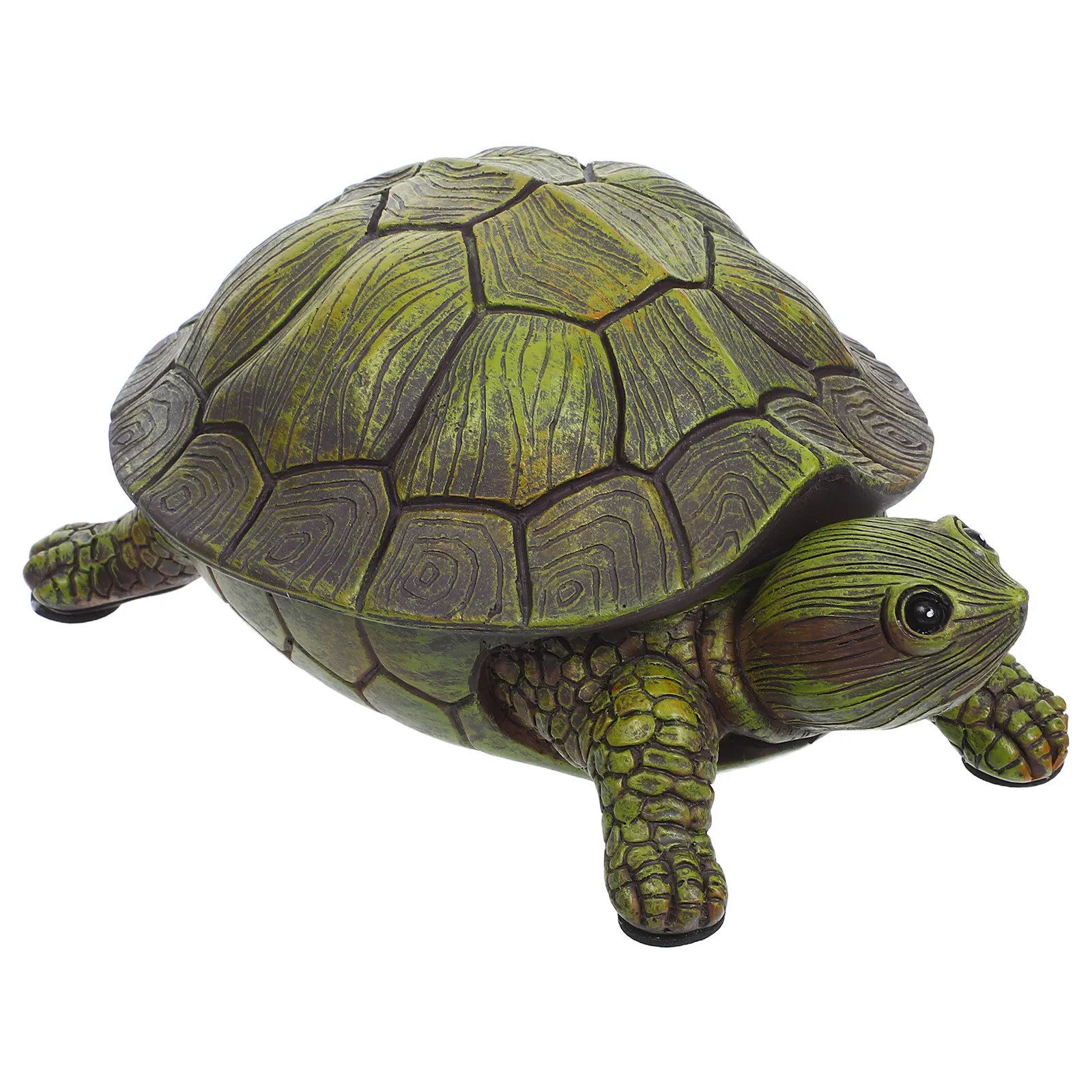 Outdoor Turtle Key Hider Realistic Fake Stone Storage Box Heavy Duty Resin Weather Resistant Garden Decor Hidden Key Holder