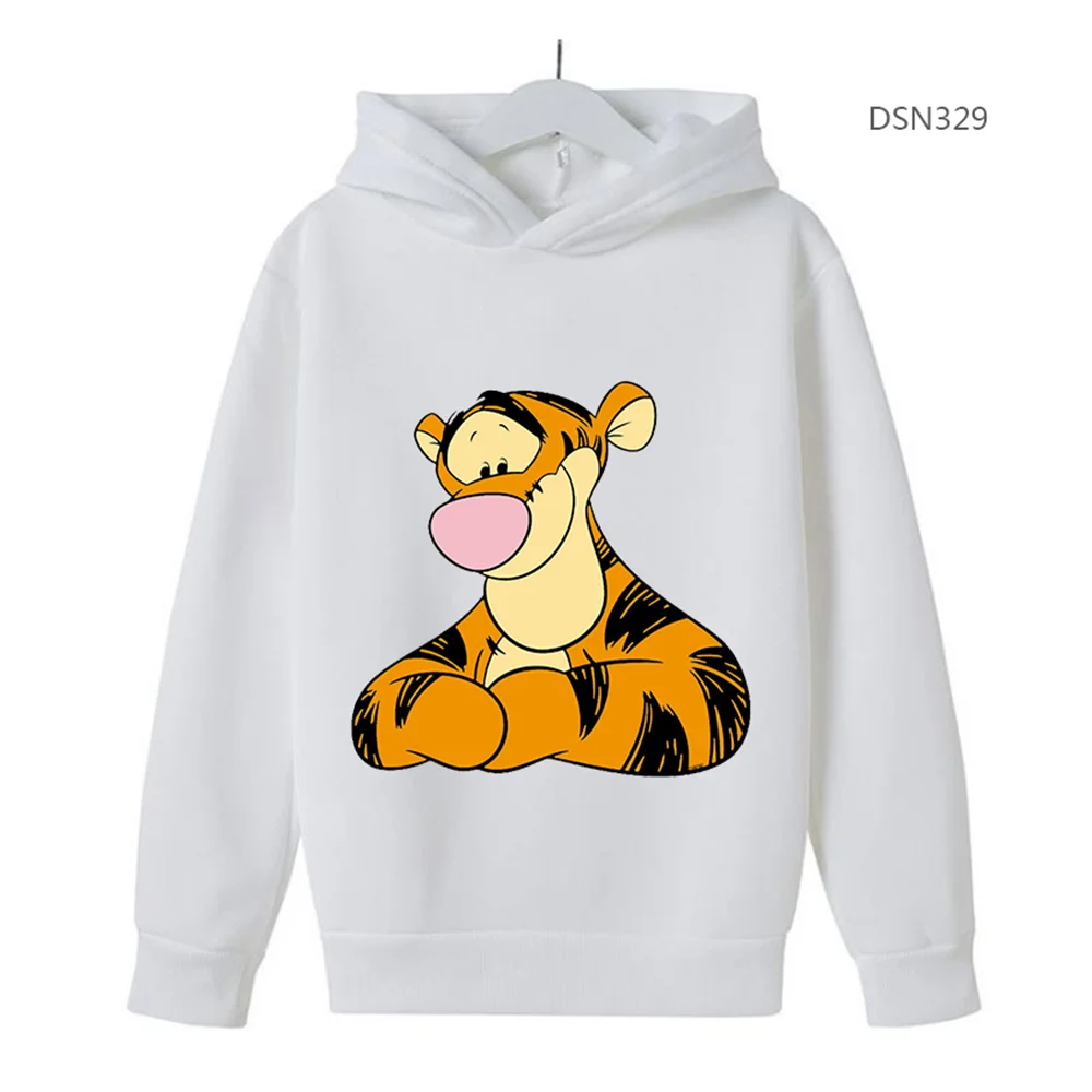 Kids Disney Tigger Clothes Kids Boys Sweatshirt Baby Girls Clothing Sweatshirts Tigger Sweater Pullovers Tops Hoodies Sportwear