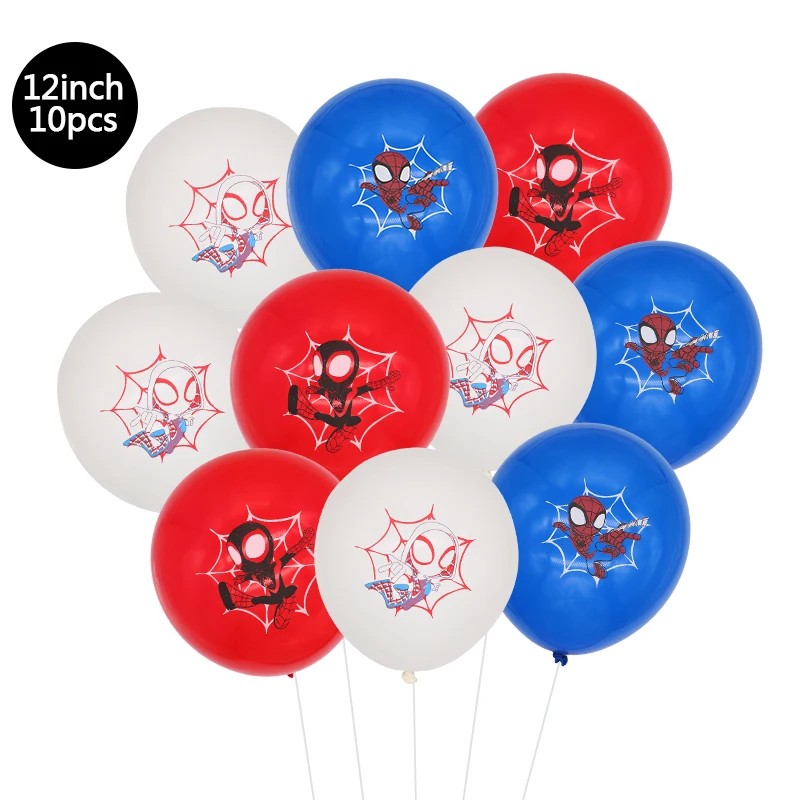 10/30/50pcs 12inch Marvel Themed Latex Balloon Set Super Heroes Balloons for Birthday Boy Baby Shower Decor Supplies Kids Toys