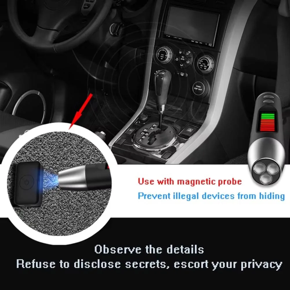 Anti Camera Detector Pen LED Infrared Scanning RF Signal Detection Wireless Bug Micro Cam GPS Tracker Finder PQ623