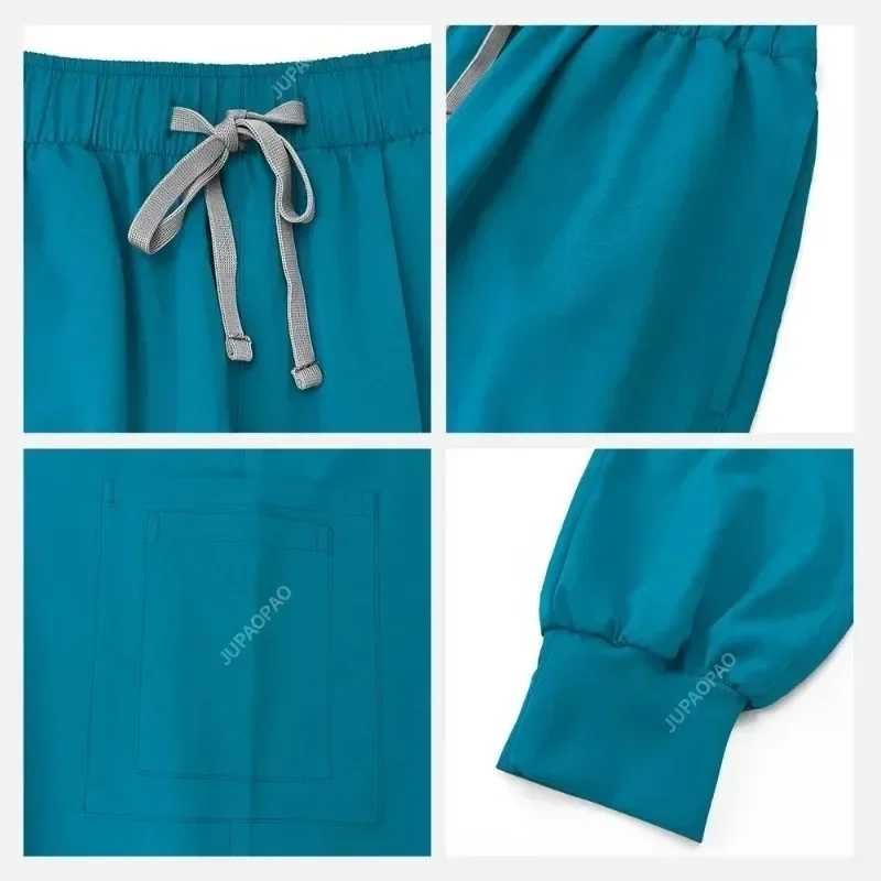 Multicolor Scrub Set para Mulheres, Médico Workwear, Enfermeira Scrubs, Atacado Jogger Suit, Uniformes Cirúrgicos Médicos Hospitalares