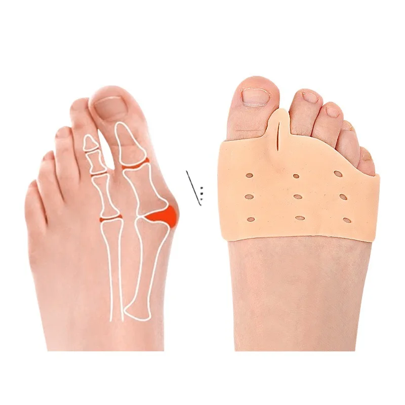 Forefoot Pad Left And Right Foot Clamping SEBS Hallux Valgus Protection Cover Forefoot Protection Insole Big Toe Divider