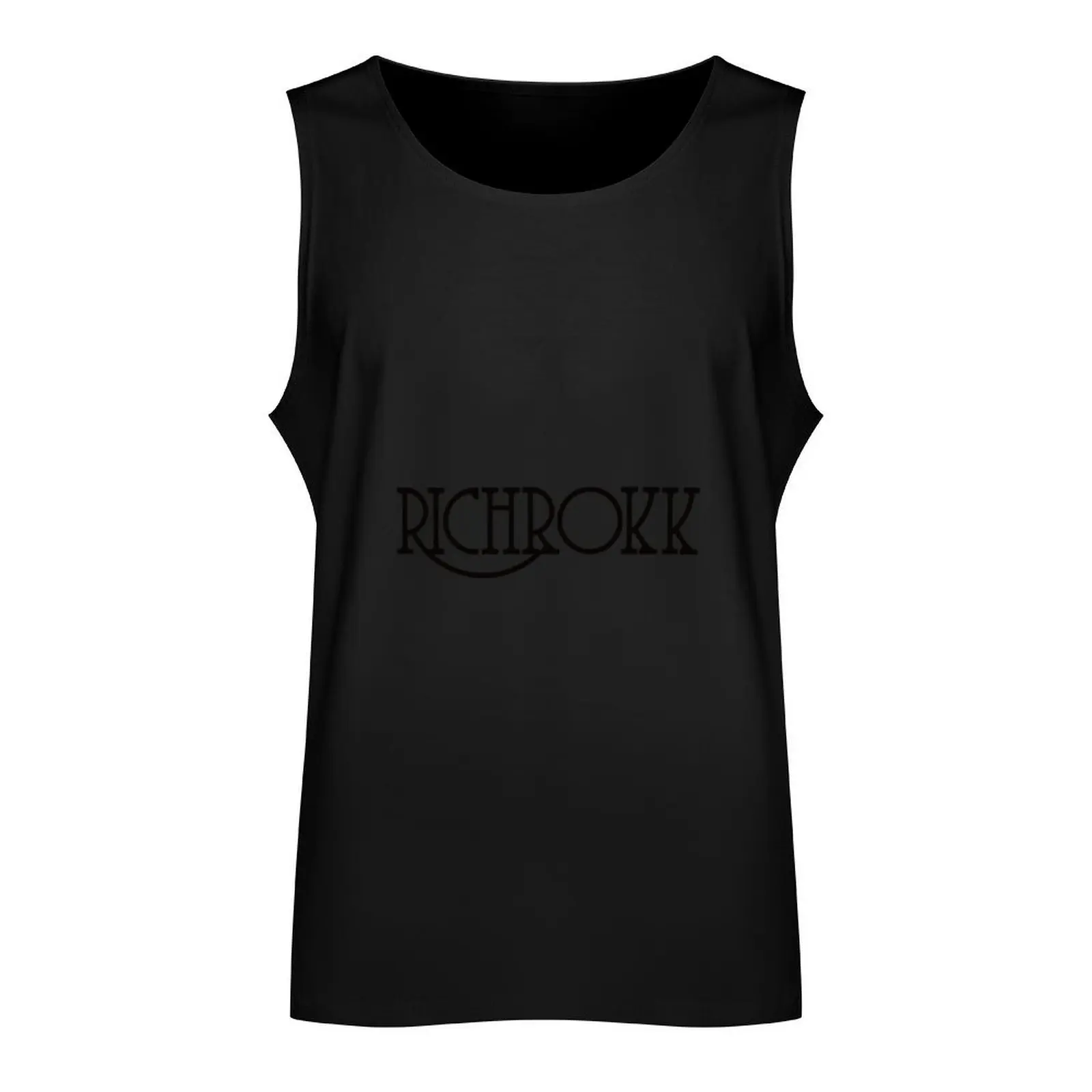 Richrokk Line Art Tank Top Sleeveless men T-shirt man Gym man sports suits