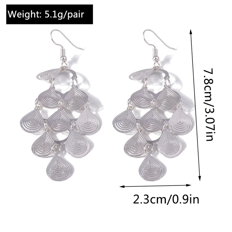 Aihua Fashion Silberfarbene Ohrringe mit Herz-, Blumen- und Schmetterlingsmotiven für Damen, Hochzeits- und Party-Schmuck, Geschenke, Statement-Ohrringe – Detail 13