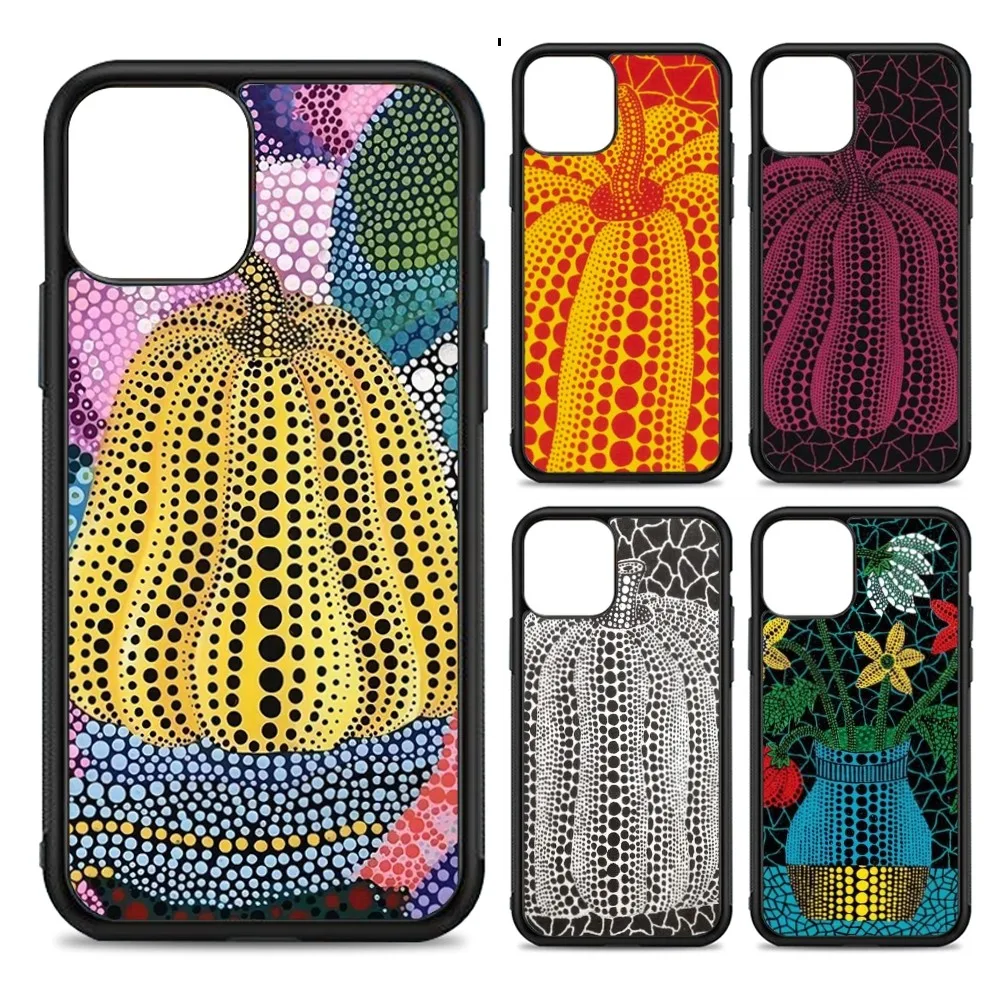 Pumpkin Yayoi Kusama Phone Case Silicone PC+TPU For For IPhone 11 12 13 14 15 16 Plus Pro Max Cover