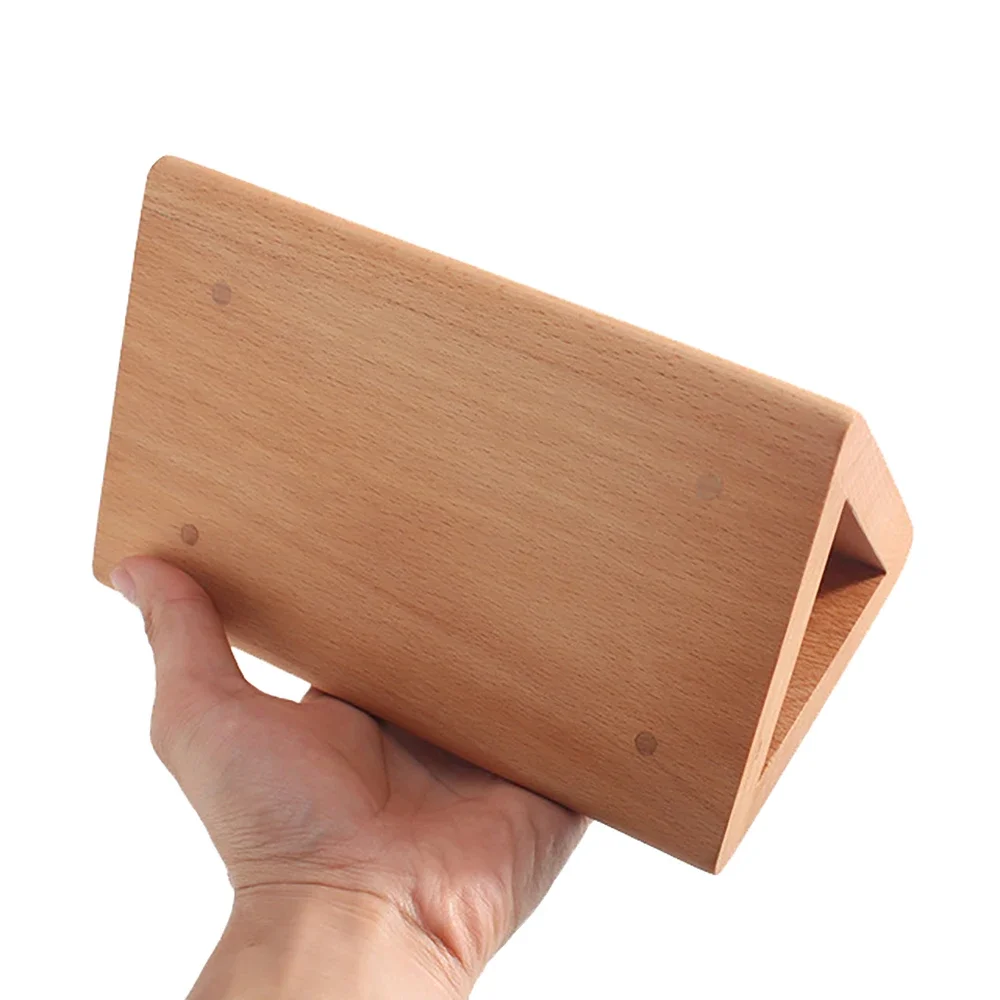 Leather Bending Tool Handmade DIY Leather Craft Bend Fixed Mold Leather Wallet 3 Angle Radius 10/12/15MM Beech Material