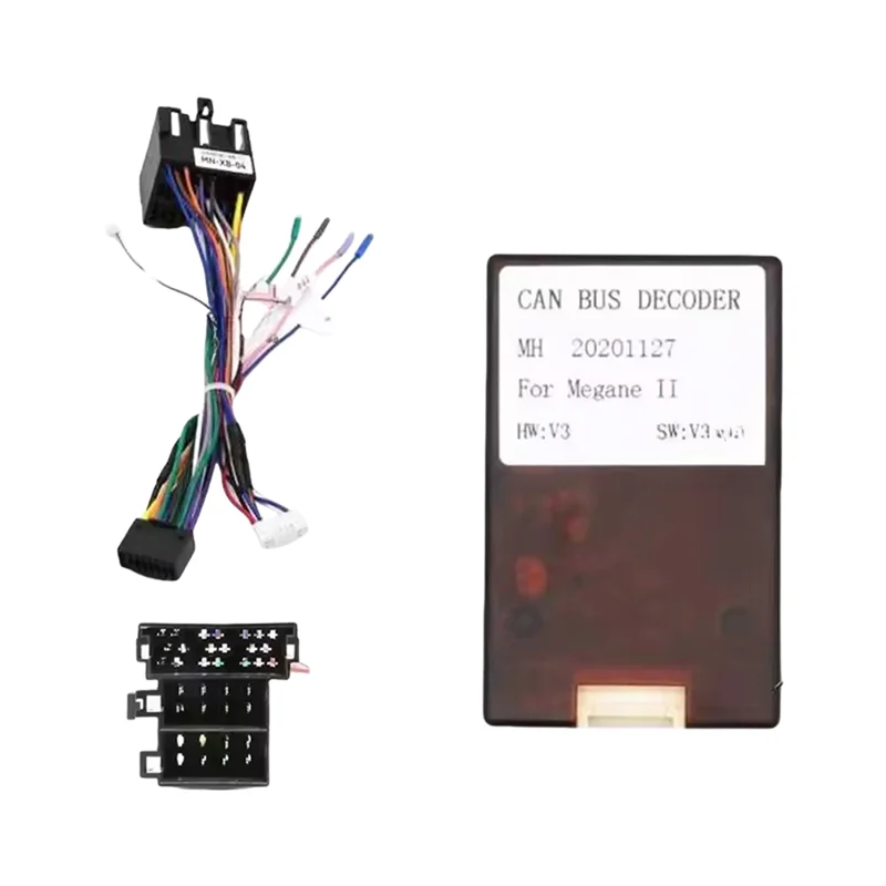 Wiring Harness Power Cable Canbus Box Decoder For RENAULT MEGANE 2/FLUENCE Car Radio Auto Multimedia Navigation