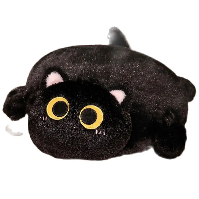 New Black Cat Plush Toy Soft Animal Doll Comfortable Arse Cushion Pillow Birthday Present Friend Gift 40x50cm