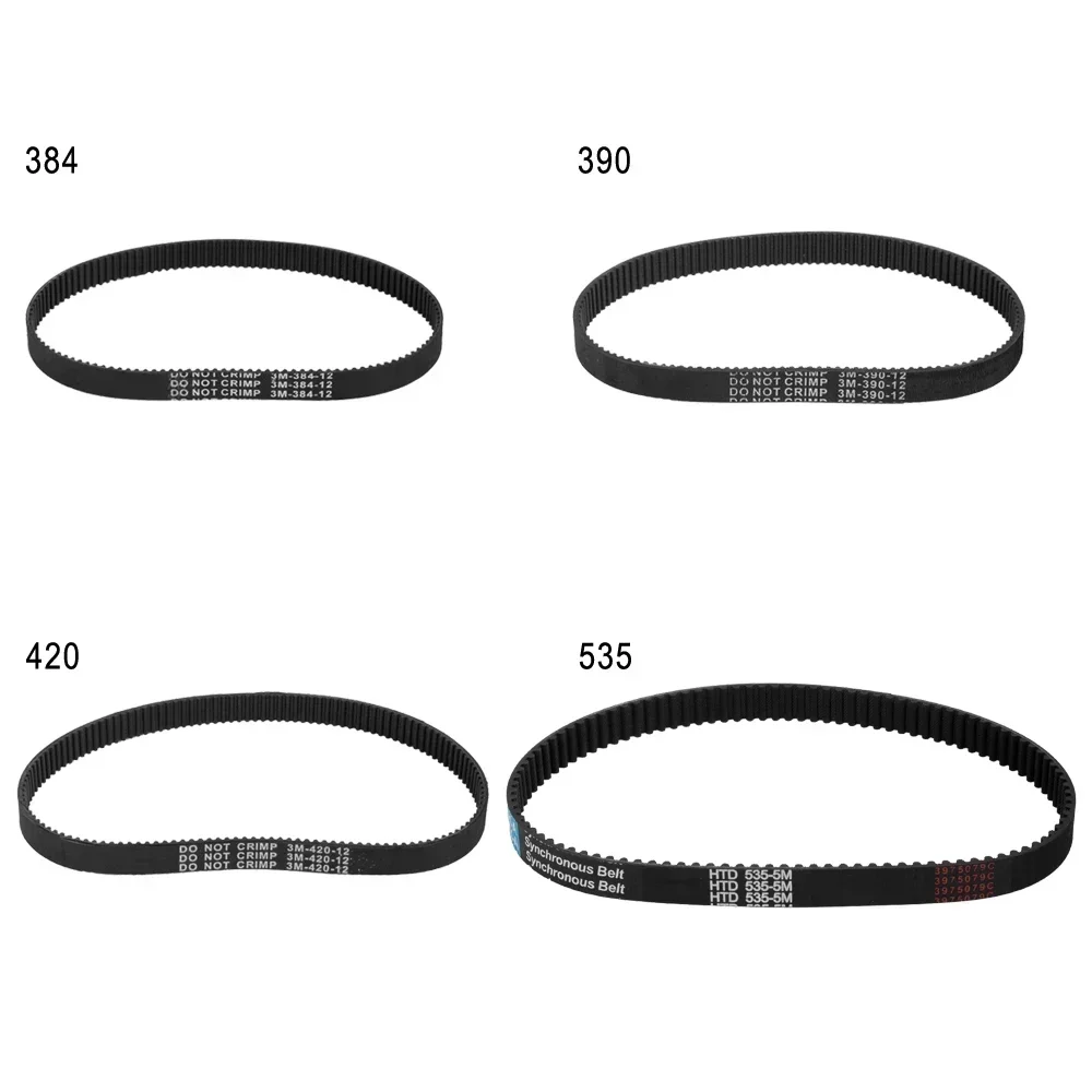 Electric Scooter Transmission Belt HTD 3m-384-12/ 5M-535-15 Timing Belts Rubber Black Drive Stripe E-scooter Synchronous Belts