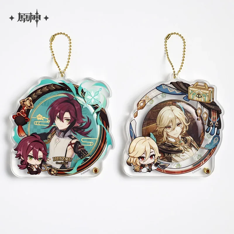 【MiHoYo Official Game Impact】58mm Badge Storage Pvc Badge Display Cards Clear Protector Cases Image Frame Protective Sleeve