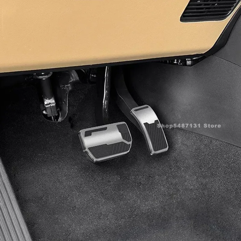 Car Gas Brake Pedal Covers Foot Rest Door Non-Slip Car Pedals for Geely Monjaro Atlas Interior Accessories